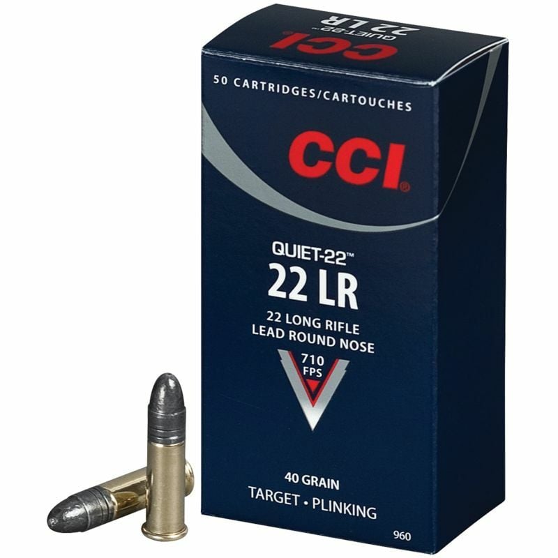 CCI Quiet-22 LR 40 gr Segmented HP - 50 Rounds