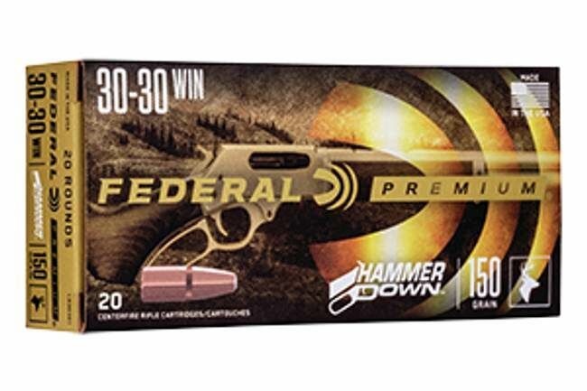 Federal HammerDown .30-30 Win, 150 Grain Bonded Soft Point Rifle Ammo, 20-Rd