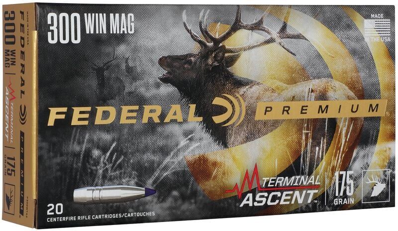 Federal Terminal Ascent 300 Win Mag, 175 Grain, Rifle Ammo, 20-Rd