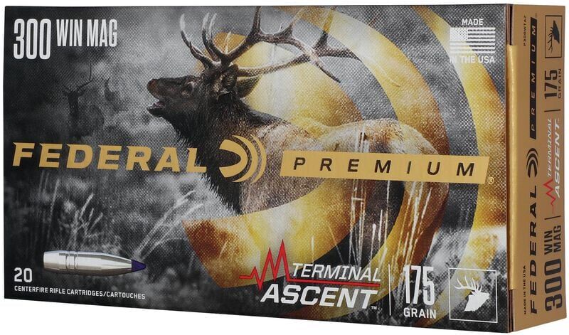 Federal Terminal Ascent 300 Win Mag, 175 Grain, Rifle Ammo, 20-Rd