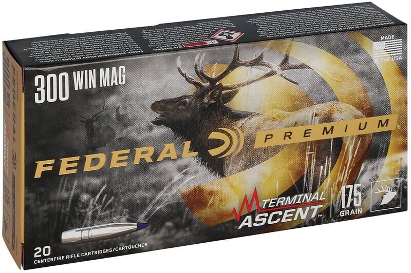 Federal Terminal Ascent 300 Win Mag, 175 Grain, Rifle Ammo, 20-Rd