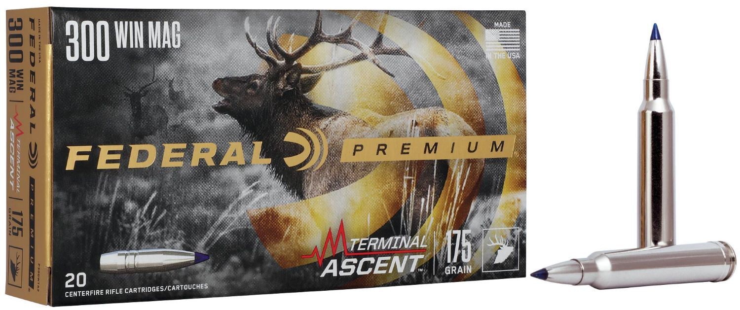 Federal Terminal Ascent 300 Win Mag, 175 Grain, Rifle Ammo, 20-Rd