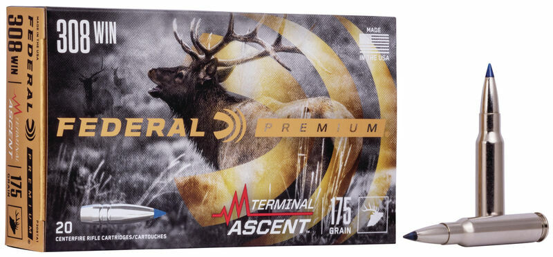 Federal .308 WIN, 175 Grain, Terminal Ascent Ammunition - 20 Rounds