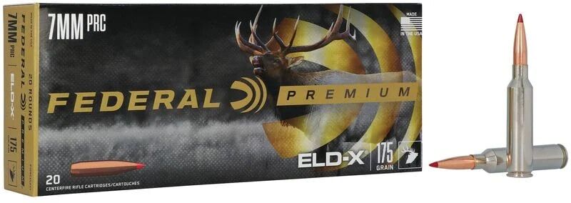 Federal ELD-X 7mm PRC, 175 Grain ELD-X Rifle Ammo, 20-Rd