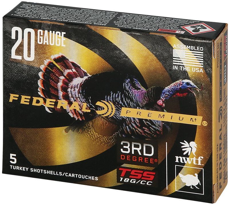 Federal 3rd Degree With Heavyweight TSS 20 Gauge 3" #5/#6/#7 Shot, 1 1/2-Oz, 5-Rd