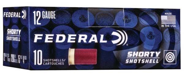 Federal Shorty Shells 12 Gauge 1 3/4" #4 Buckshot, 10-Rd