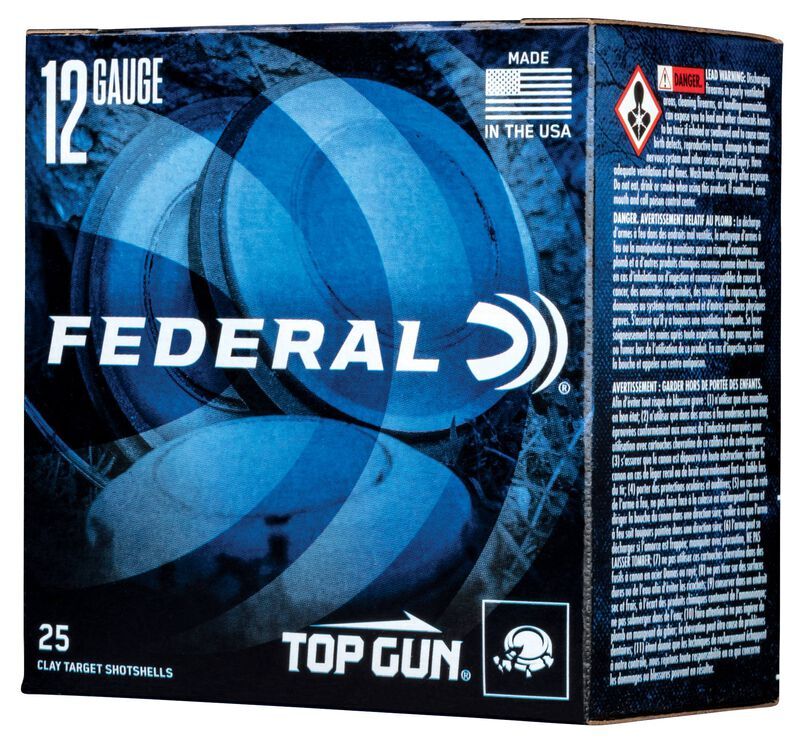 Federal Top Gun 12 Gauge 2 3/4" #8 Shot, 1 1/8-Oz, 25-Rd