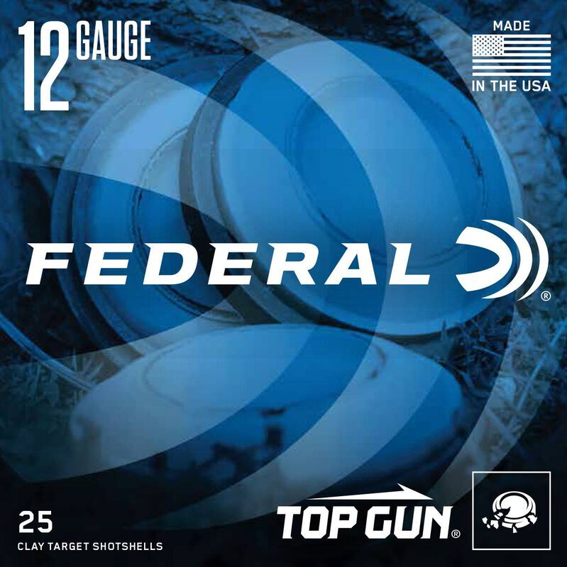 Federal Top Gun 12 Gauge 2 3/4" #8 Shot, 1 1/8-Oz, 25-Rd
