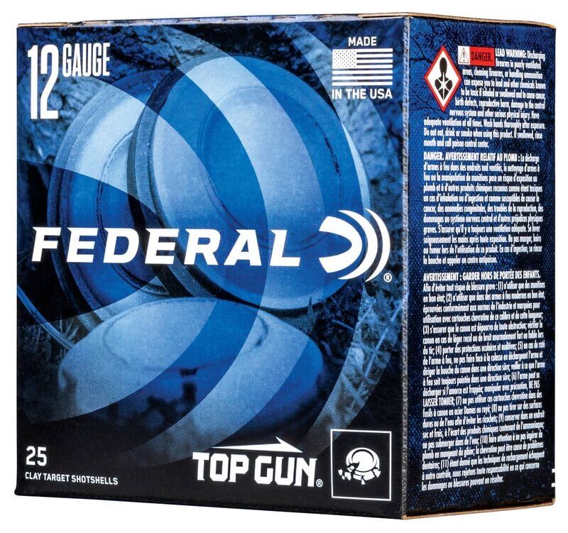 Federal Top Gun 12 Gauge 2 3/4" #9 Shot, 1 1/8-Oz, 25-Rd