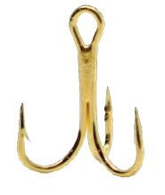 Vanguard Tackle Gold Treble Hooks, 4-Pk, Size-16
