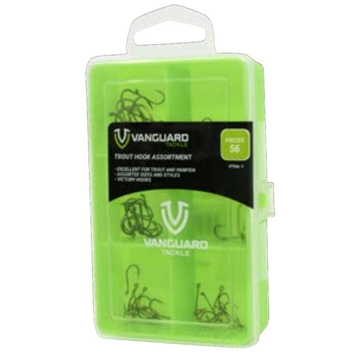 Vanguard Tackle Trout Fishing Hook Assortment, 56-Pk
