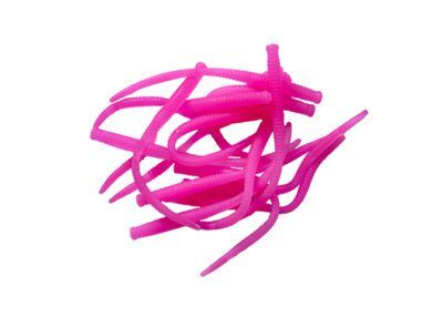 Pautzke Soft Bait Garlic Scented Pink Fire Worms, 15-Pk