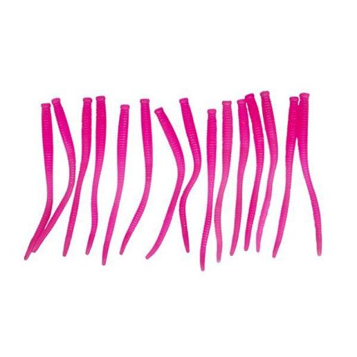 Pautzke Soft Bait Garlic Scented Pink Fire Worms, 15-Pk