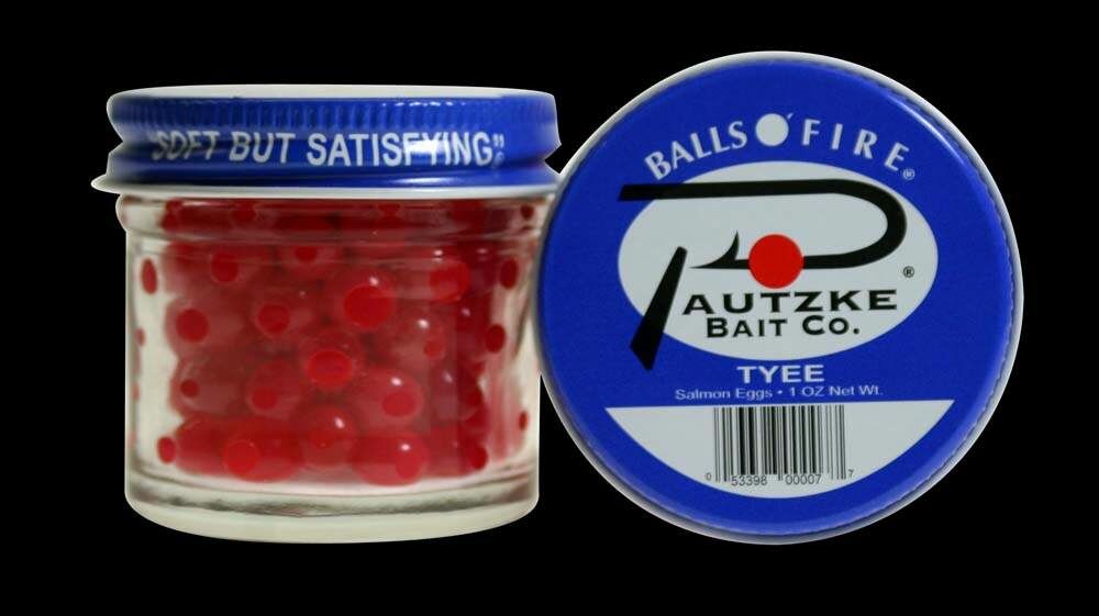Pautzke Bait 1 oz Balls O' Fire Tyee Salmon Eggs - Red - Bait & Lures, Pautzke