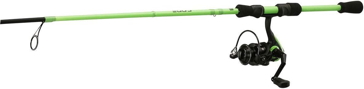 13 Fishing Code Neon Spinning Fishing Combo, 6-Ft 7-In