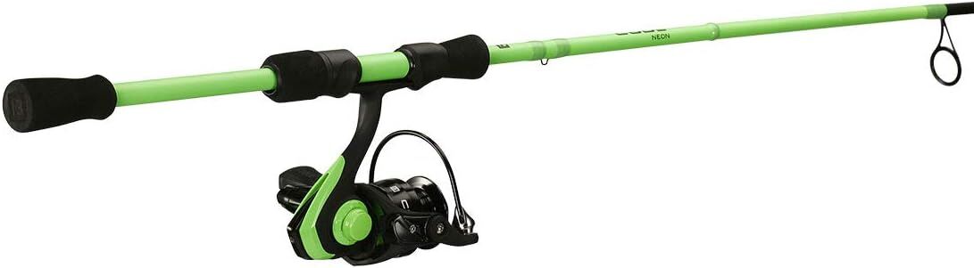 13 Fishing Code Neon Spinning Fishing Combo, 6-Ft 7-In