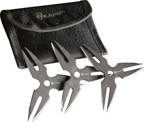 Reapr Chunk Throwing Stars With Holster, 3-Pk