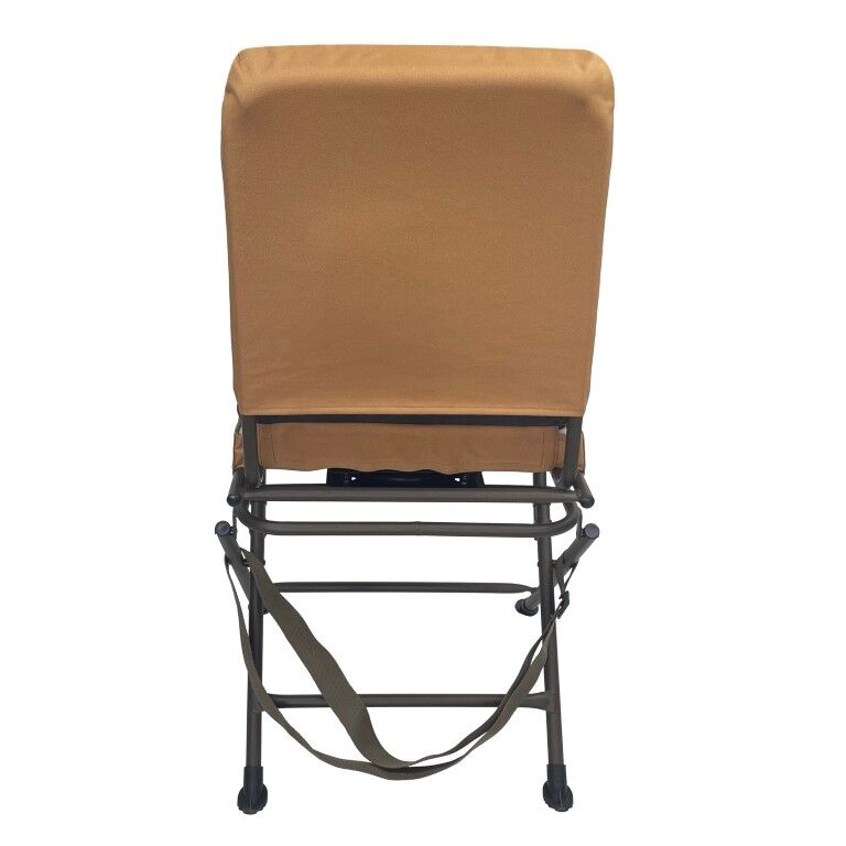 Duke + Boone Brown/Tan Padded Swivel Blind Chair