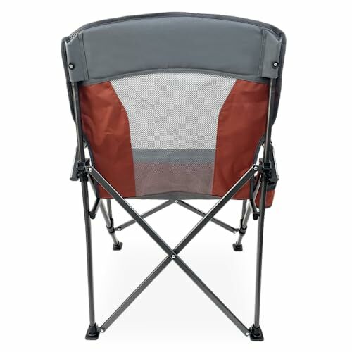 Black Sierra Alpha Hard Arm Camping Chair in Red