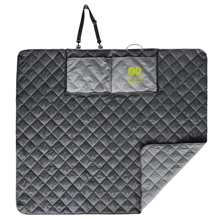 Outdoor Revival Gray Outdoor Picnic Blanket