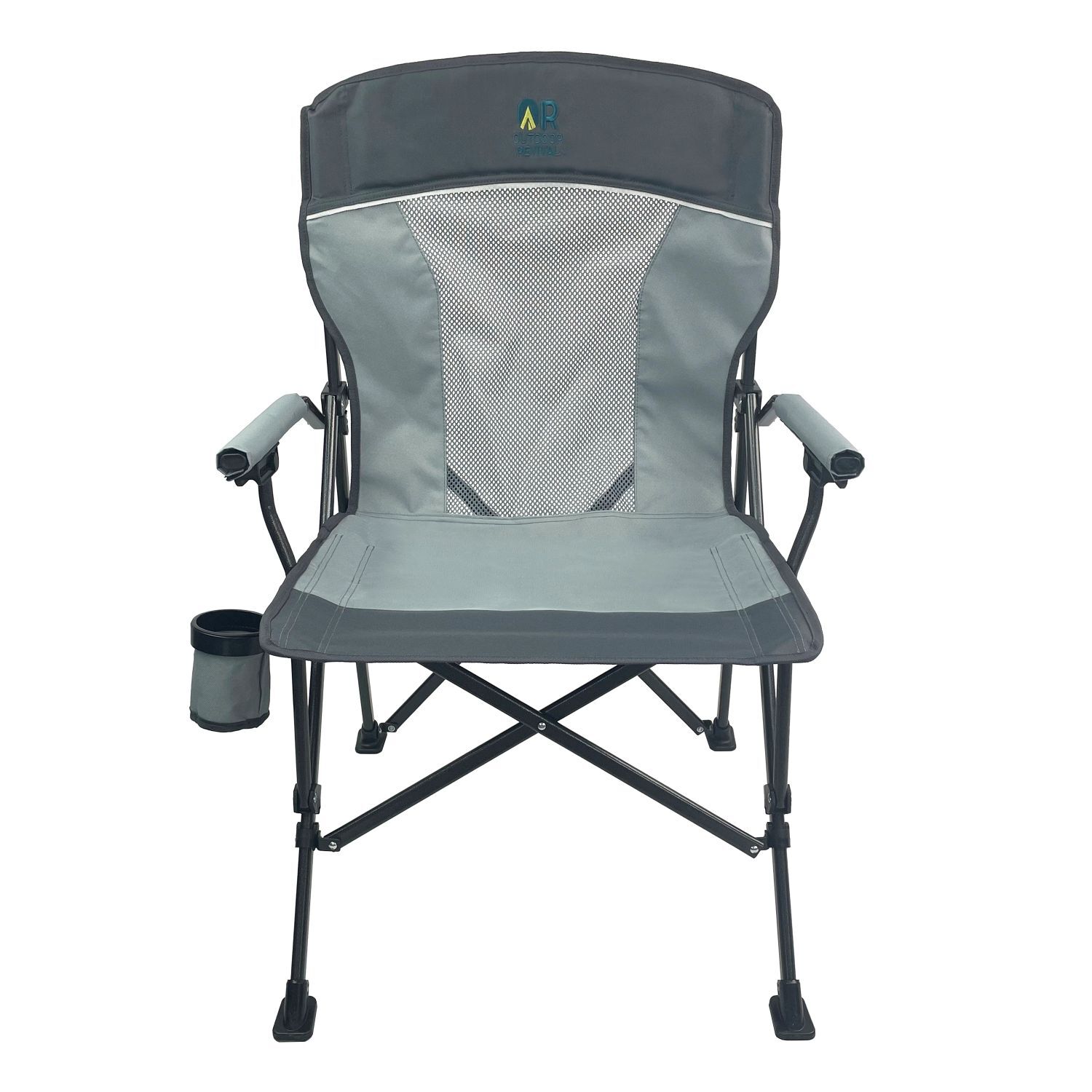 Outdoor Revival Gray Alpha Ventback Hardarm Chair