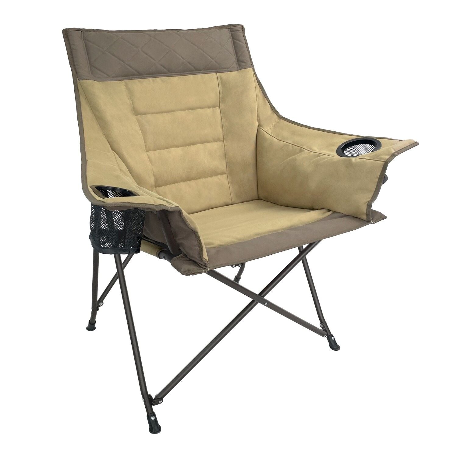 Black Sierra Traditions Tan XL Padded Tension Chair With C-A-L Ranch Logo