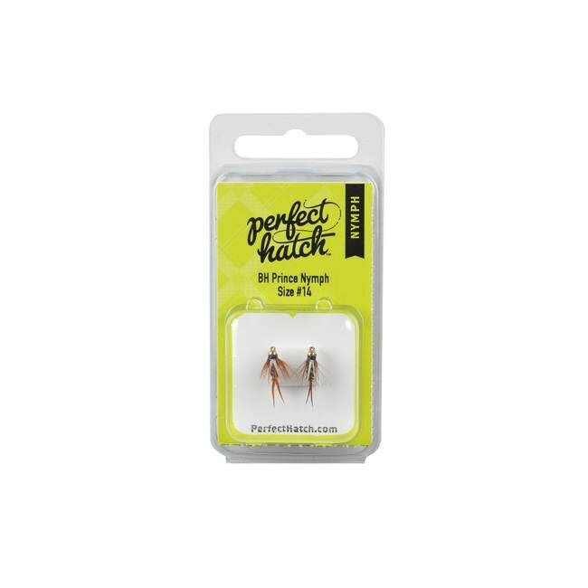 Perfect Hatch Nymph Bead Head Prince Nymph, #14, 2-Pk