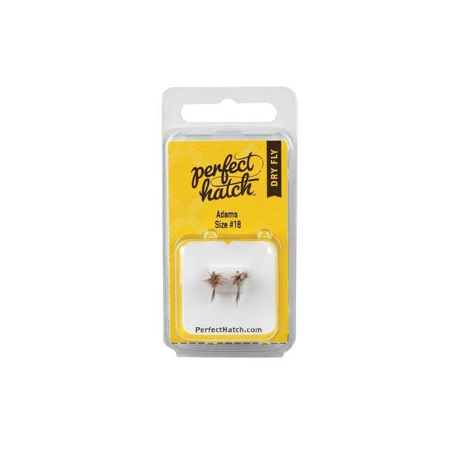 Perfect Hatch Dry Adams Fly, #18