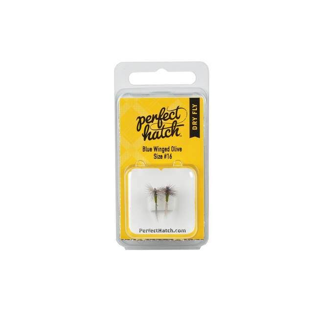 Perfect Hatch Dry Blue Winged Olive Fly Hook, #16