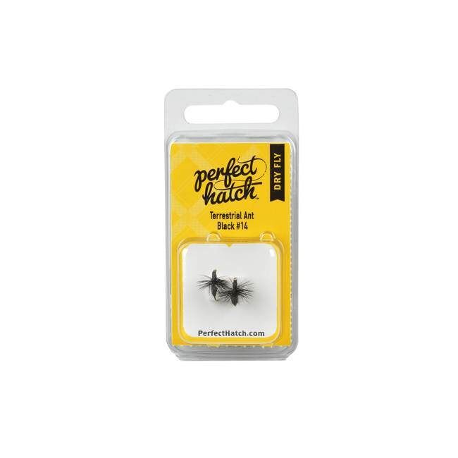 Perfect Hatch Dry Terrestrial Ant Black, #14, 2-Pk