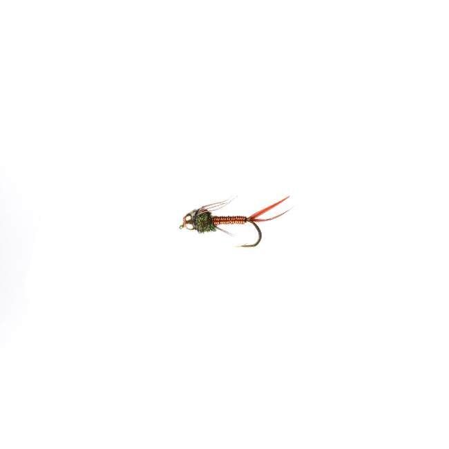 Perfect Hatch Nymph BH Copper John Copper Fly, #18