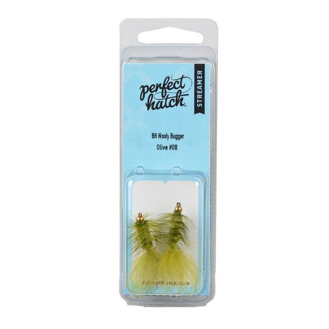 Perfect Hatch Streamer BH Wooly Bugger Olive Fly, #08