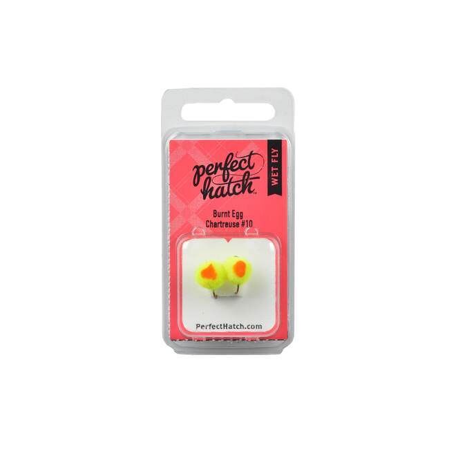 Perfect Hatch Wet Burnt Egg Chartreuse, #10, 2-Pk