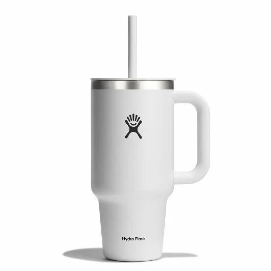 Hydro Flask White Travel Tumbler, 32-Oz