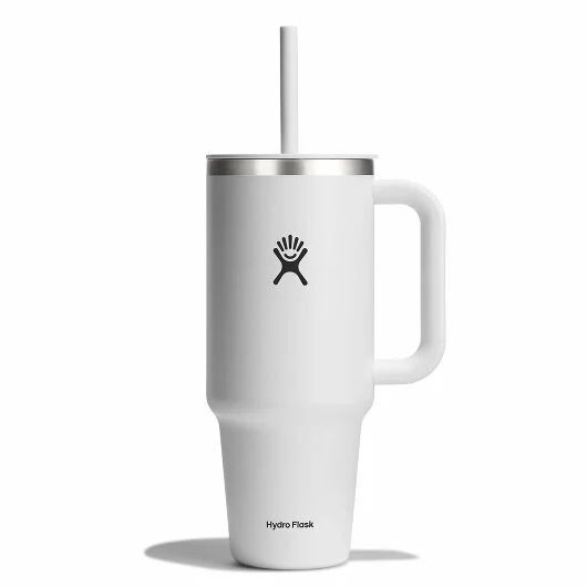 Hydro Flask White Travel Tumbler, 40-Oz
