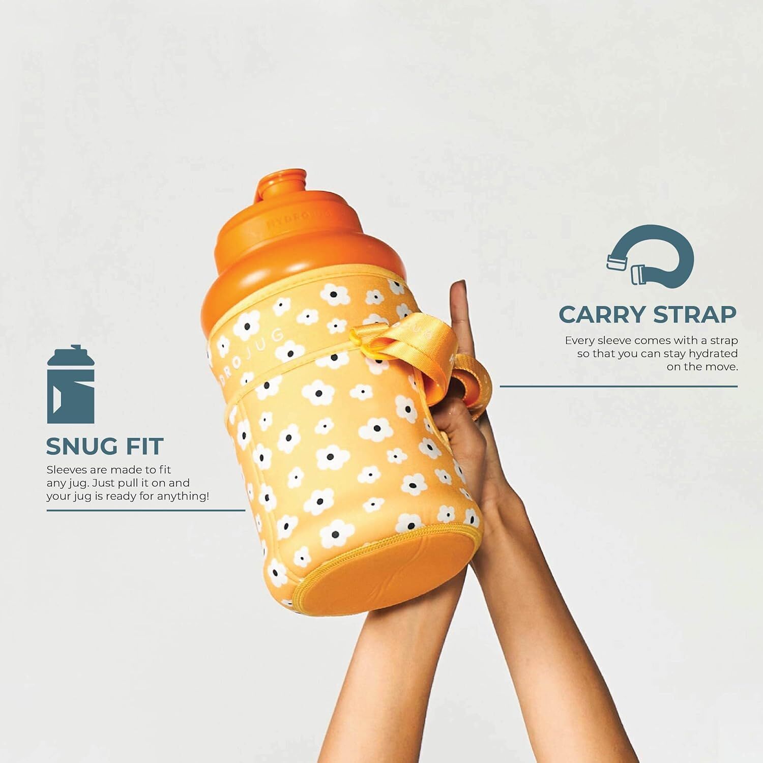 HydroJug Midnight Leopard Water Bottle Sleeve