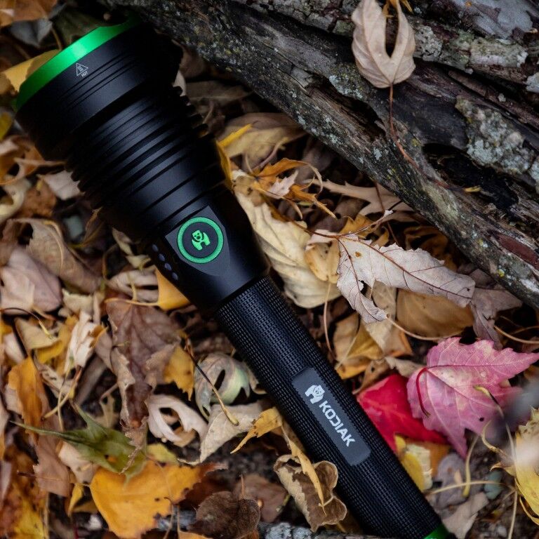Kodiak Kraken Rechargeable Tactical Flashlight with Powerbank, 6000-Lm