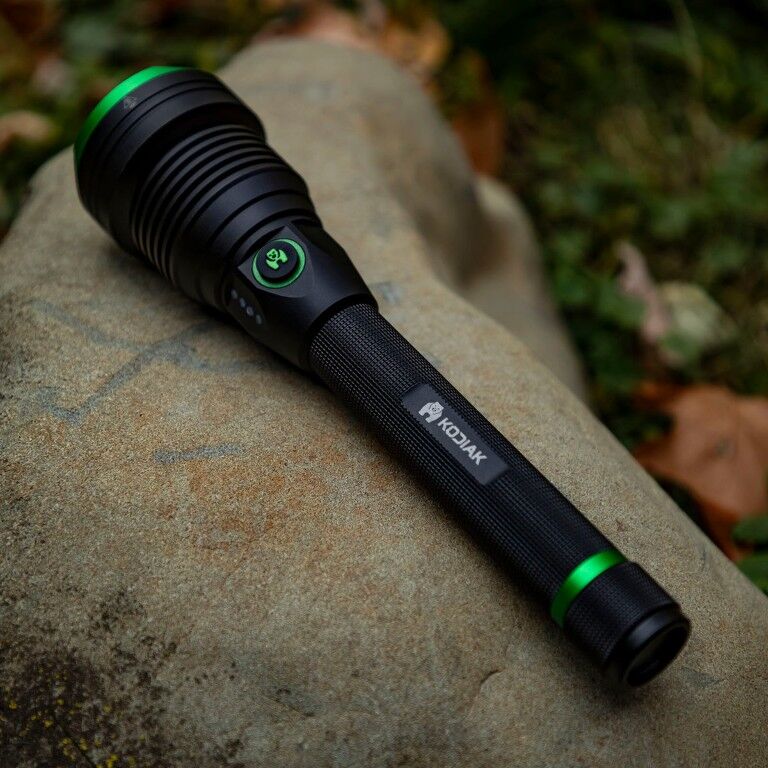 Kodiak Kraken Rechargeable Tactical Flashlight with Powerbank, 6000-Lm