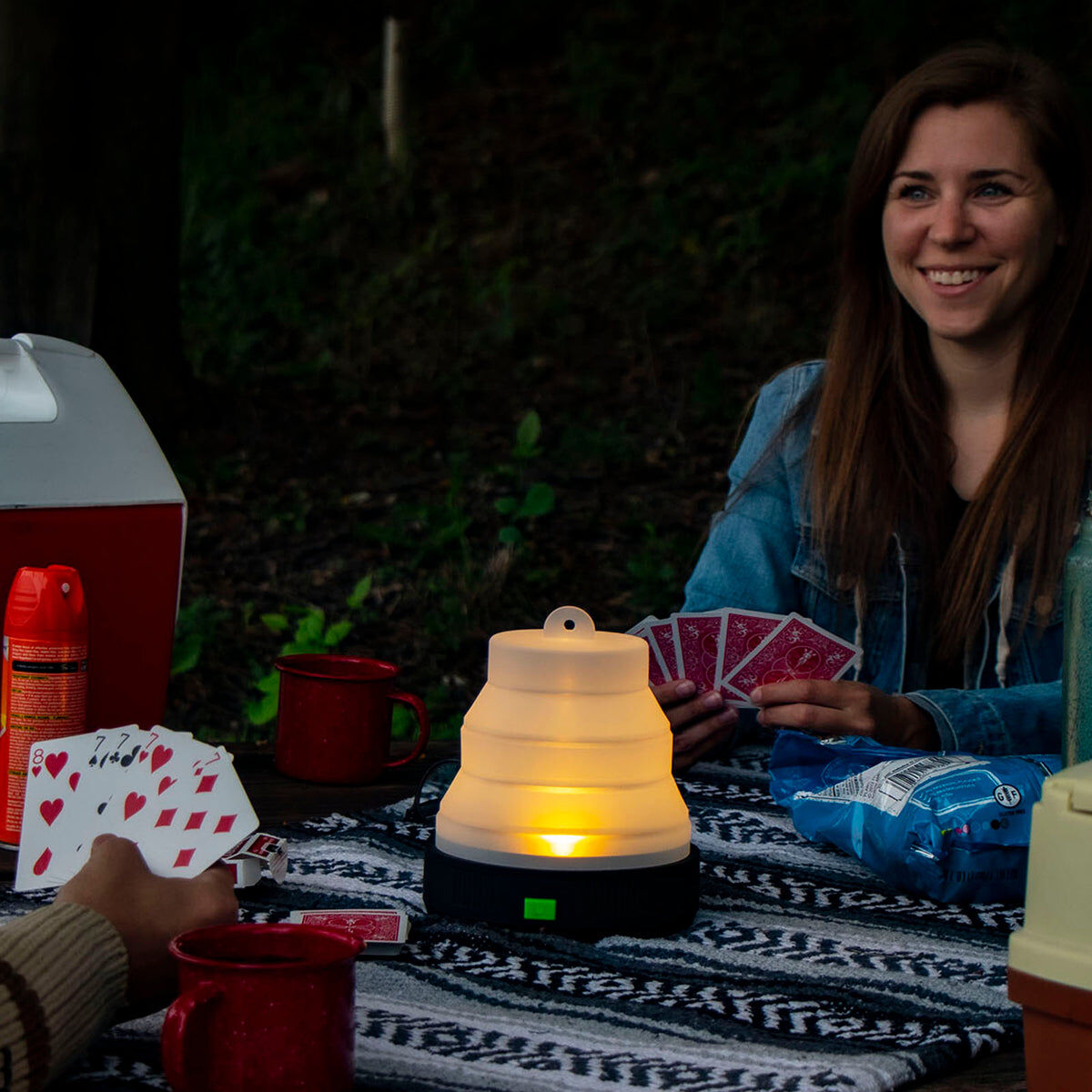 Litez All Kodiak Kompress Rechargeable Pop-Up Lantern, 7.5 X 6.6-In