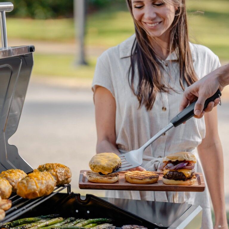Charbroil Grey Performance Series FlavorMax 5 Burner Gas Grill Cabinet with Side Burner