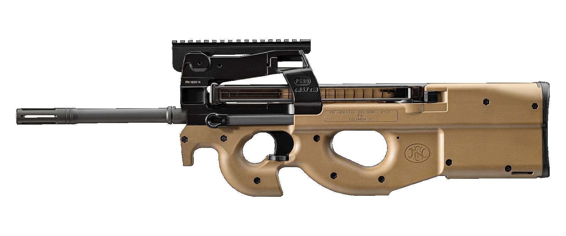 FN PS90 Standard 5.7x28mm 16" FDE Semi-Auto Rifle, 50-Rd