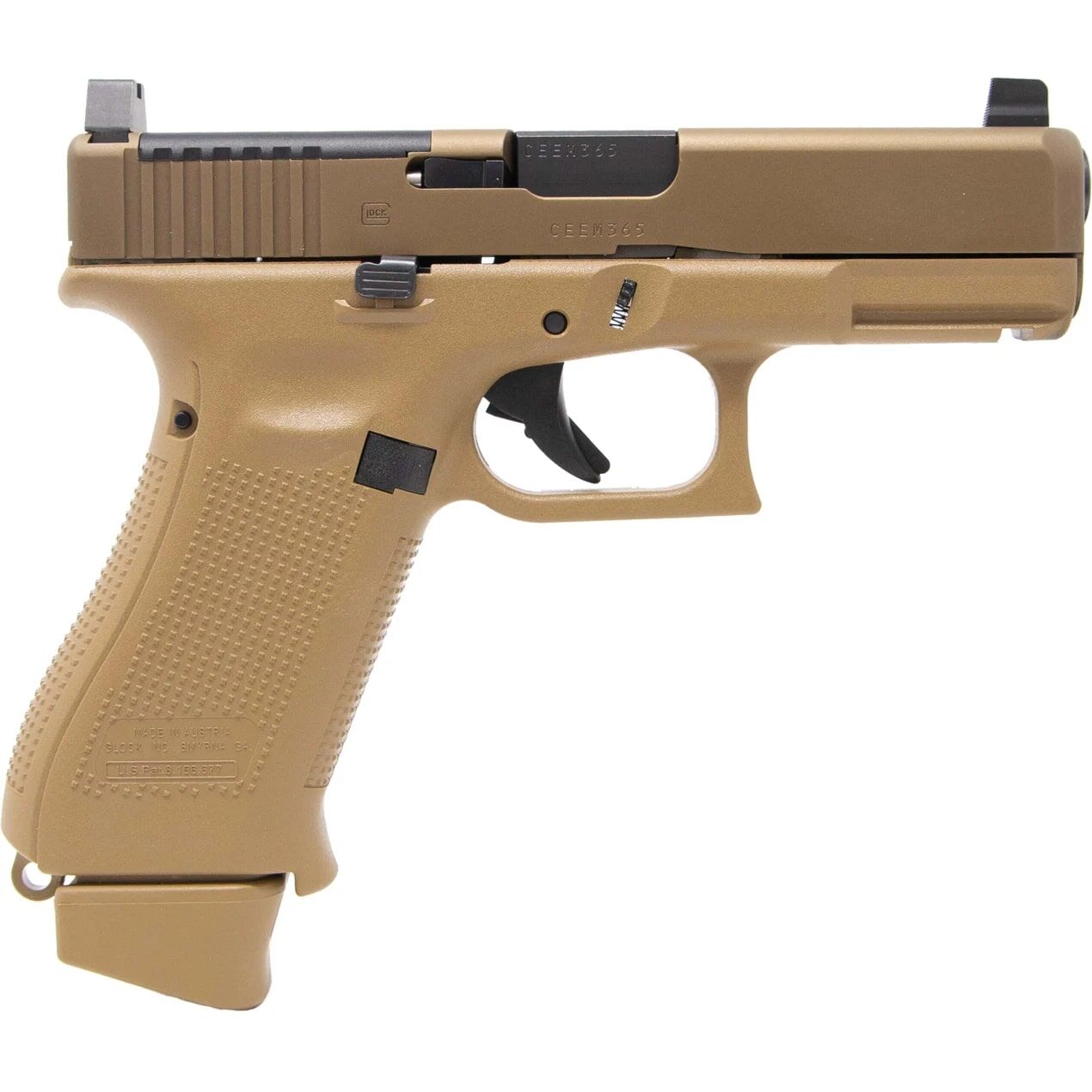 Glock 19X MOS Coyote 9mm Full Size Pistol, 19-Rd