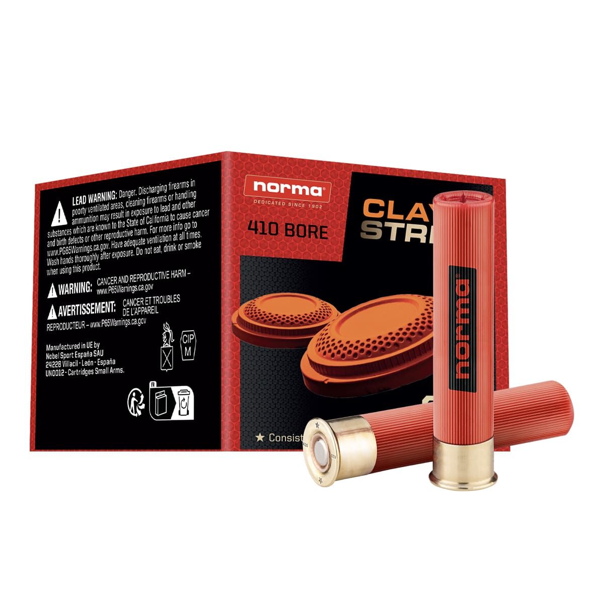 Norma Claystrike .410 Gauge 3-In #7.5 Shot, 2/3-Oz Shotgun Ammo, 25-Rd
