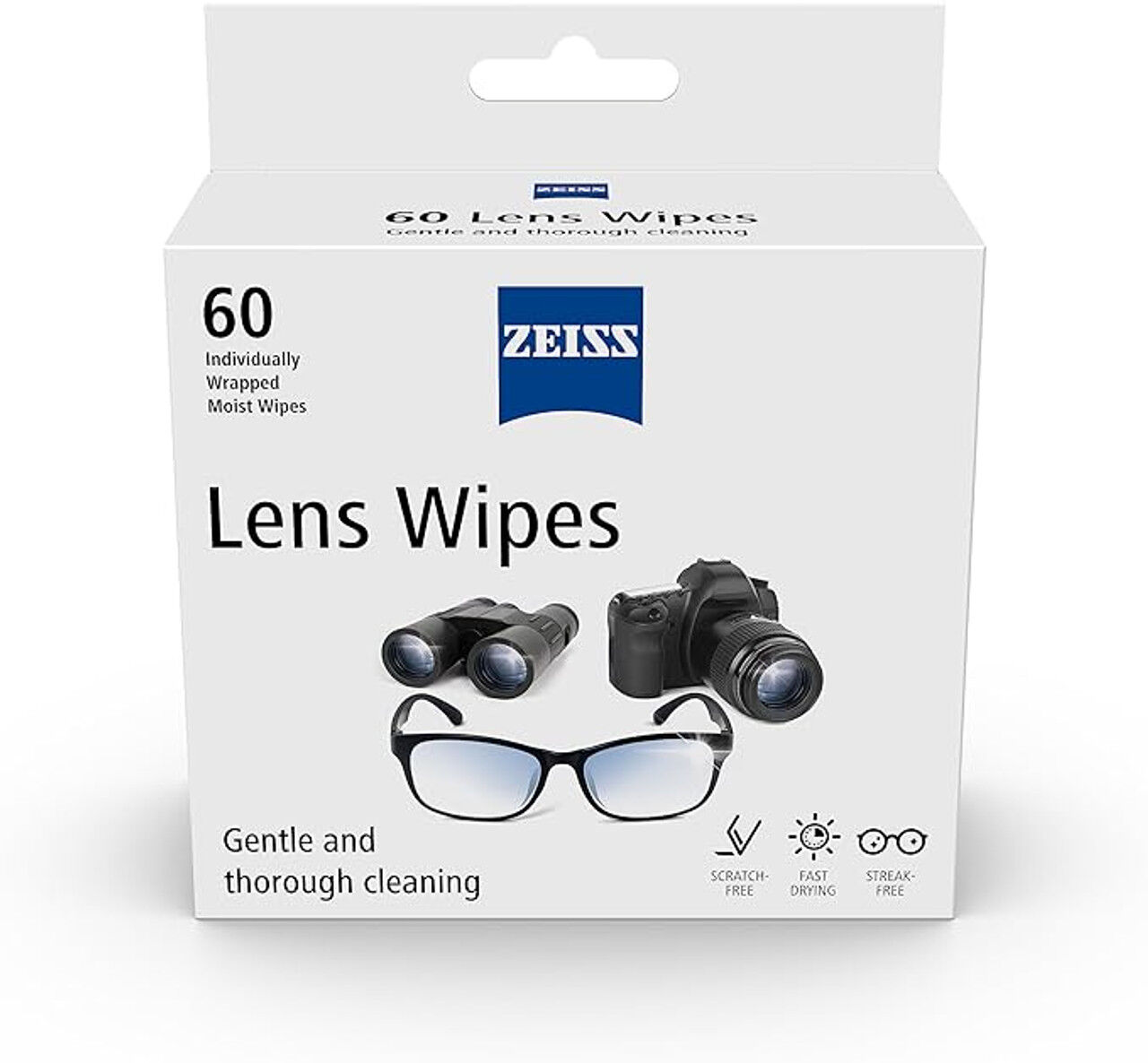Zeiss Lens Wipes, 60-Ct