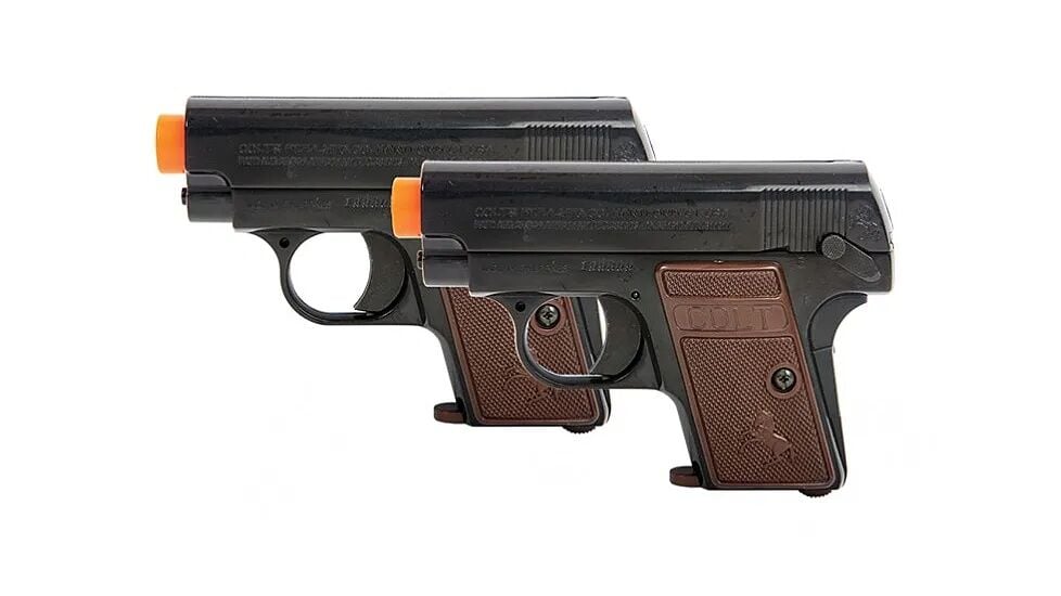 Cybergun Colt Licensed Colt .25 Airsoft Spring Pistol, 2-Pk
