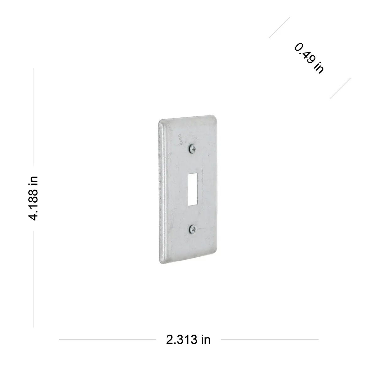 Raco Toggle Switch Handy Box Cover, 4-In X 2-In