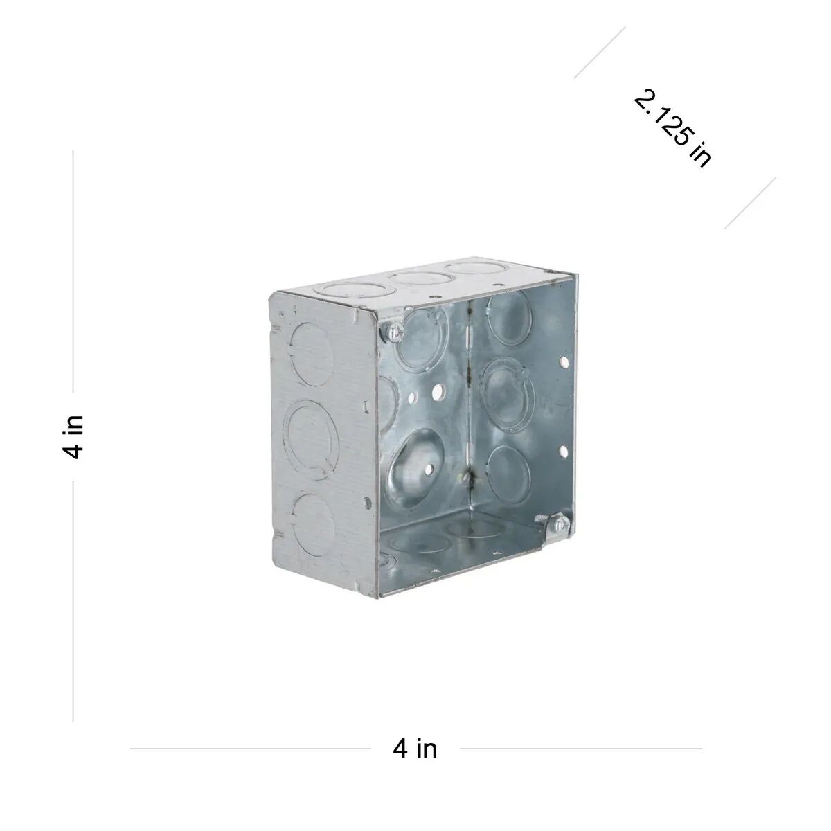 Raco Steel 2-Gang 8-Knockout Electrical Box