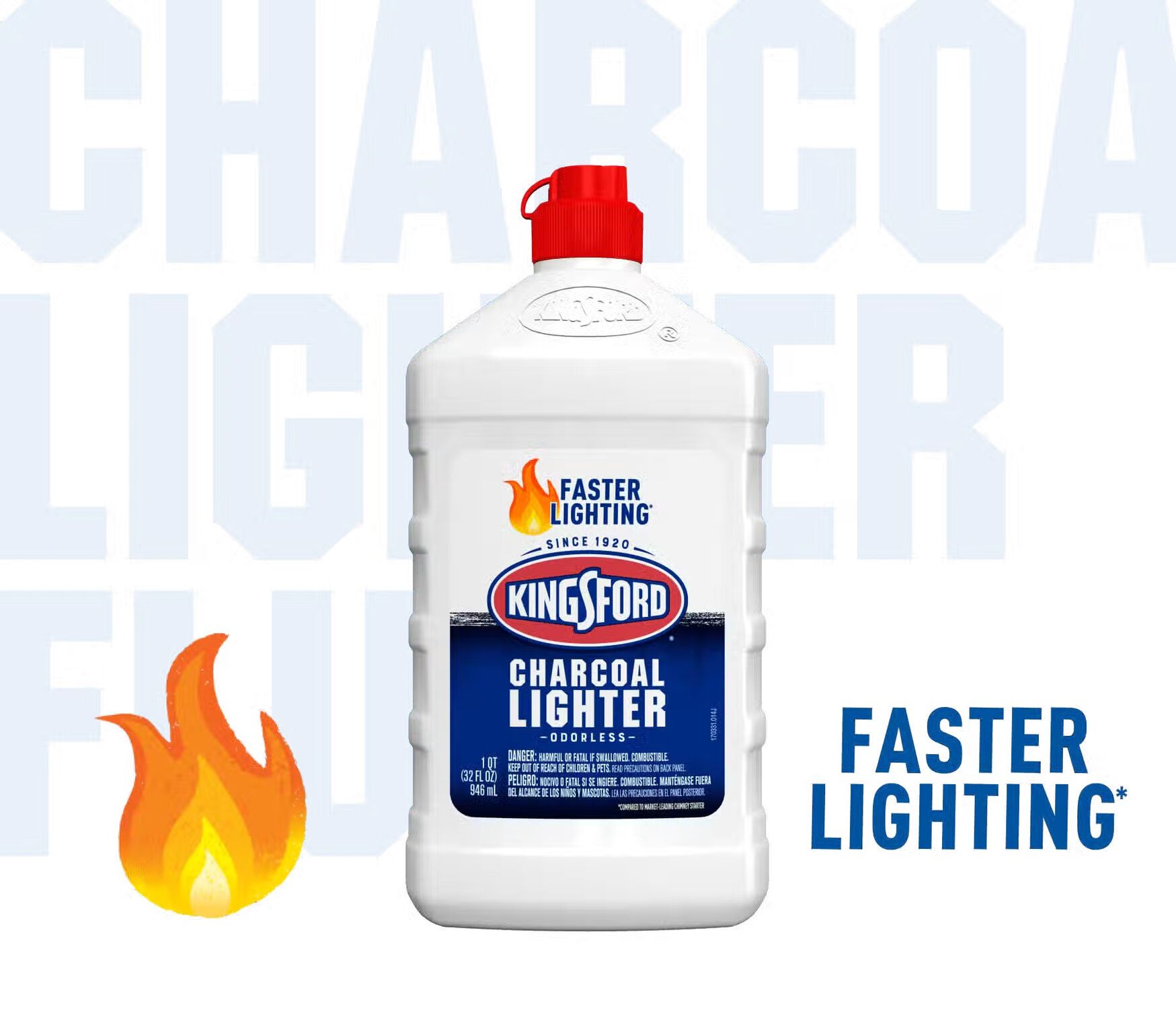 Kingsford Charcoal Lighter Fluid, 64-Oz