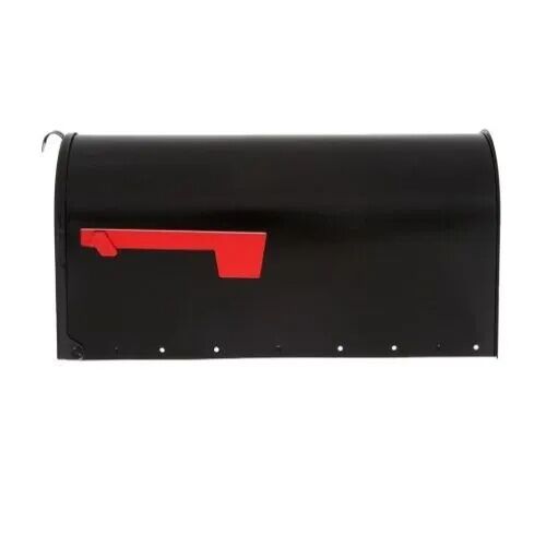 Gibraltar Black Elite Large Post Mount Mailbox