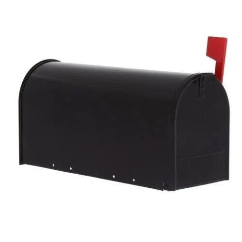Gibraltar Black Elite Large Post Mount Mailbox